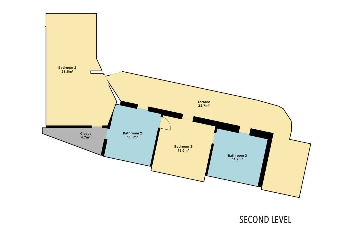 Villa Amethyst St Martin - Floor Plan - 2nd Level